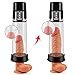 Rechargeable Penis Pump ED Vacuum Pump with 4 Suction Power for Mens Sexual Enhancement, PALOQUETH 2 in 1 Erection Pump with Male Masturbation Sleeve for Oral Sex, 12.3 inch