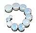 Organic Moon Stone, Aragonite, Opalite, Opal Single Flared Plugs w 0-ring (1 Pair) (A/2/2/28)