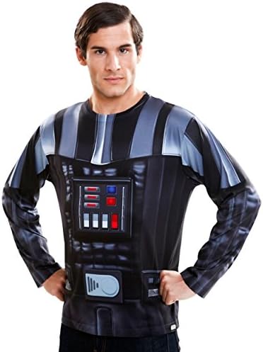 Viving Costumes 231002 Darth Vader Men Long Sleeve T-Shirt, Large, Multi Color