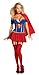 Secret Wishes Womens DC Comics Supergirl Corset Costume, Red/White/Blue, X-Small