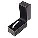 FindingKing 2 Black Leather Bracelet Watch Boxes Gift Displays