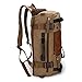 Ibagbar Canvas Backpack Travel Bag Hiking Bag Camping Bag Rucksack Khaki