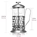 Pelisy Stainless Steel French Press Coffee Maker 304 Grade, Heat-Resistant Borosilicate Glass, 20oz(5 cups)