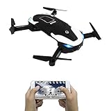 le-idea IDEA8 Drones Quadcopters 2.4Ghz 6 Axis,Optical Flow Position,Altitude Hold,Headless Mode,Track Fly,Gravity Sensor,with Camera Wifi 0.3MP HD FPV for Selfie Drone without Remote Controller ¡­