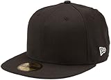 New Era Original Basic Black 59Fifty Hat, Black, 7 1/8