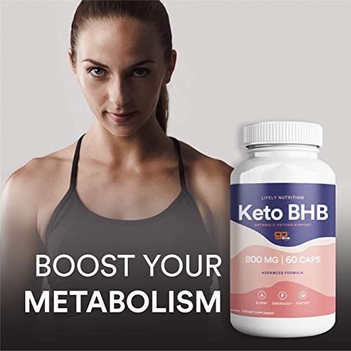Lifely Nutrition Advanced BHB Keto Diet Pills Supplement for Ultra Fast Weight Loss and Burn