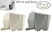 2Pcs cute elephant design plastic kitchen cutlery drainer bathroom cosmetic storage holder box for home kitchen, bathroom, toothbrush, small knife accessories(gray/white)