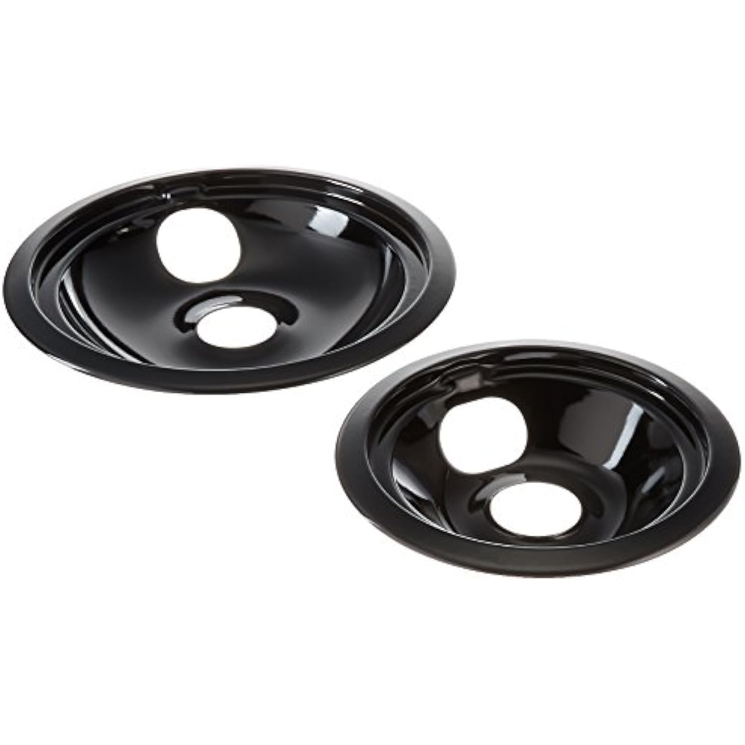 Range Kleen P139402Xcd5 Style B Black Porcelain Drip Pans, 2Pack