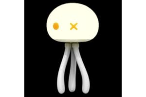 IMIKEYA Smart Jellyfish Night Lamp Nursing Light with 1200mAh Rechargeable Battery, 20-40H Lamp for Bedside