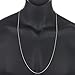 1.8mm Solid .925 Sterling Silver Military Ball Chain Necklace, 24 inches