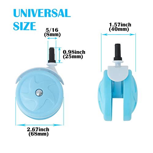 Baby Walker Wheels Replacement, Set of 2, Baby Walker Accessories