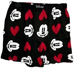 Mickey Mouse and Hearts Men's Boxer (Large)