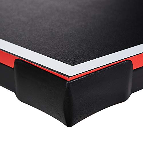 Lancaster 4 Piece Official Tournament Size Indoor Folding Table Tennis Ping Pong Game Table, Black