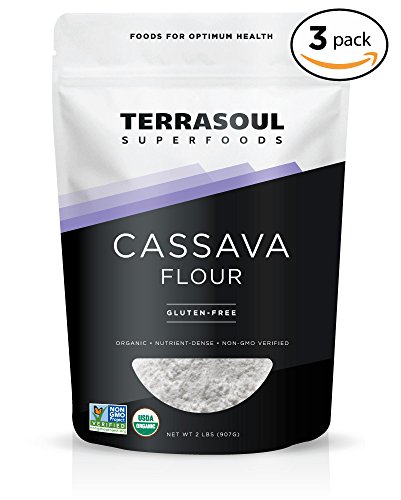 Terrasoul Superfoods Organic Cassava Flour (Gluten-Free), 6 lbs
