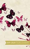 2019-2020 Pocket Planner Weekly and Monthly: Butterfly Cover Calendar for To-Do List, Appointment Journal and Academic Agenda Schedule Organizer January 2019 - December 2020 by 