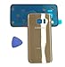 (md0410) Galaxy S7 OEM Gold Rear Back Glass Lens Battery Door Housing Cover + Adhesive Replacement For G930 G930F G930A G930V G930P G930T with adhesive and opening tool