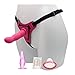 Leather Waist Strap On Harness 5.1 Inch Color Pink
