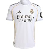 adidas Mens Real Madrid 2526 Home Authentic Jersey Soccer Cleats - White - Size XL