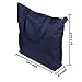 KangFa Reusable Grocery Bags Large Capacity Oxford Fabric Shopping Tote Bag (Dark Blue)
