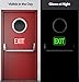 Photoluminescent EXIT Sign | Glows for Up to 10 Hours | Ultra Reflective and Well Lit (PVC Plastic)