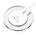 MChoice for Samsung Galaxy Note 8/S8, Clear Qi Wireless Fast Charger Charging Pad (White)
