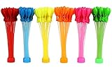 NaiceWater Balloons 6 Different Colors Fill in 60 Seconds 200 Total Water Balloons