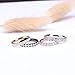 TIGRADE 3mm Women Titanium Engagement Ring Cubic Zirconia Eternity Wedding Band Size 3 to 13.5(Silver, 10)