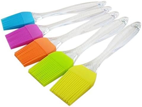 Silicone Basting &amp; Pastry Brushes by LMA, Great for BBQ Meat, Cakes &amp; Pastries – Heatproof, Flexible &amp; Dishwasher Safe, EASY Clean, Food Grade, BPA Free, FDA Approved, Set of 3, Colors may vary