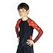 Sanabul Kids Essential Long Sleeve Rashguard Youth BJJ Childrens Martial Arts - RED, Medium