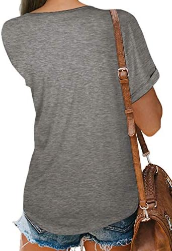 NSQTBA Womens V Neck Wrap Tops Short Sleeve Summer Blouses Loose Casual Shirts 3 NSQTBA Womens V Neck Wrap Tops Short Sleeve Summer Blouses Loose Casual Shirts