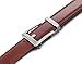 Mio Marino Ratchet Belts for Men - Genuine Leather Dress Belt - Automatic Buckle (Pristinely Modern - Burnt Umber, Adjustable from 28
