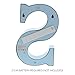 Barnyard Designs Metal Marquee Letter S Light Up Wall Initial Nursery Letter, Home and Event Decoration 9” (Baby Blue)