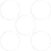 HARFINGTON 5pcs Watch Glass Screen Protectors 32mm Soft TPU Anti-scratch HD Clear High Definition Round Smartwatch Screen Protection Film (for Flat Screen)