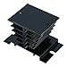 YaeCCC 3pcs Solid State Controller Heat Sink Aluminum Heat Sink Temperature Controller Heat Sink Solid State Controller Radiator Module Black for SSR-10A,25A,40A