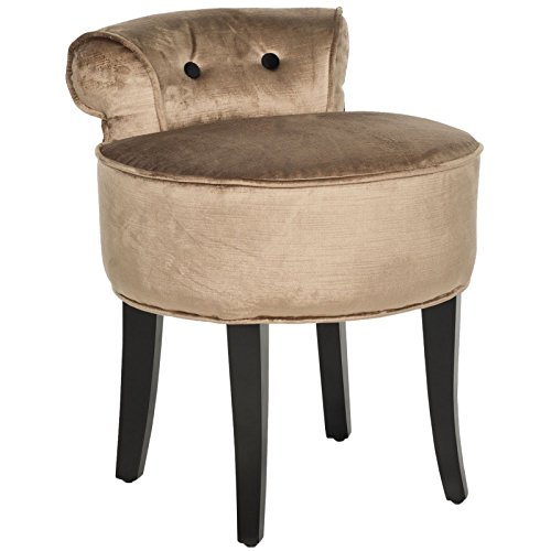 Metro Shop Safavieh Georgia Mink Brown Vanity Stool