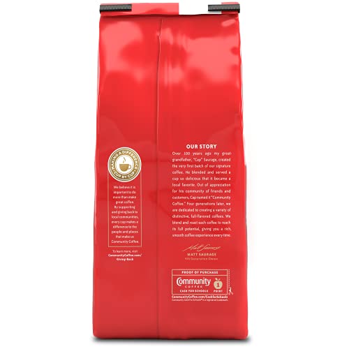 COMMUNITY COFFEE CAFE SPECIAL HALF-CAFF, MEDIUM DARK ROAST GROUND COFFEE, 12 OUNCE (PACK OF 1)