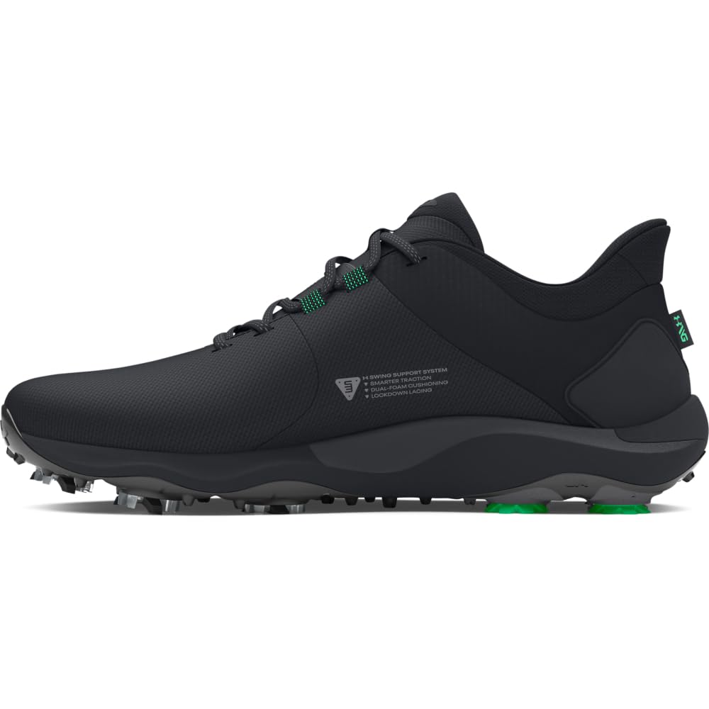 Under Armour Men’s Drive Pro, (001) Black/Black/Metallic Gun Metal, 7, US