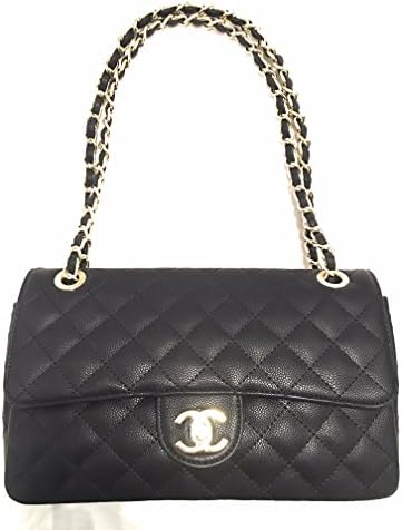 KC Luxury Designer Handbag Envelope Chain Shoulder Bag Black Handbag