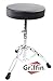 Griffin Padded Drum Throne (ChromeElite Edition) – Adjustable Height Drummer’s Stool with Double Braced Hardware for Practice, Studio, Guitar Chair & Percussion Use