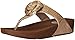 FitFlop Women's Glitterosa Flip Flop, Gold, 7 M US