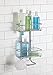 mDesign Bath Suction Shower Caddy Shelves, Storage for Shampoo, Conditioner, Soap - Satin