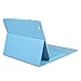 Generic Leather Case with Bluetooth Wireless Keyboard for iPad2/3 (Blue Case for Apple Ipad 2 3 4)