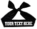 Funny Girl Designs Tie Back Sport Headband with Your Custom Team Name or Text in Vinyl