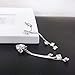 YOQUCOL Women Cubic Zirconia Crystal Long Drop Dangle Clip On Earrings For Not Pierced Women