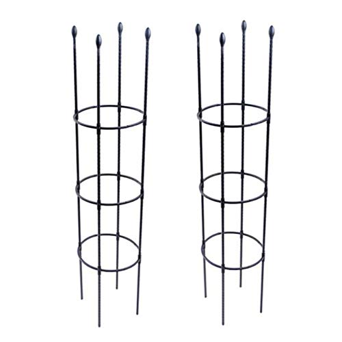 ZRSWV 2 Stück Garten Pflanzenkäfig Rahmen Garten Pflanze Kletterhilfe Montage 143 cm großes Garten Rankgitter für…
