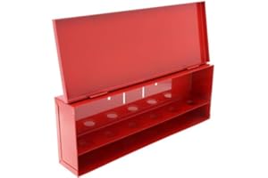 AKW Fire Sprinkler Spare Head Cabinet, 6 Head Box, Red, Organized Storage, Wall-Mounted, NFPA Compliant