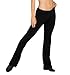 Adult V-Front Cotton Jazz Pants,N5504BLKS,Black,Small