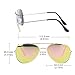 Kids Girl Baby Sunglasses Aviator Sunglasses,Shileded Metal Frame Reflective Lenses for Girls 3-10 Age(Pink)
