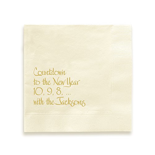 Joyous Napkin – Foil-Pressed (Ivory)
