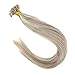 Sunny 16inch U Tip Hair Extensions Human Hair, Dark Ash Blonde to Bleach Blonde Highlight Extensions U Tip Keratin Remy Hair Extensions 1g/1s 50G
